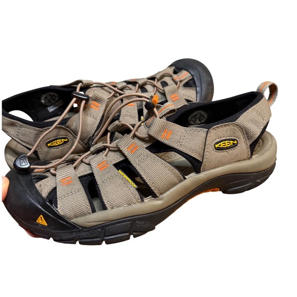 Keen Newport H2 Mens Waterproof Hiking Sandals Tan Orange Outdoor Shoes - Picture 3 of 16